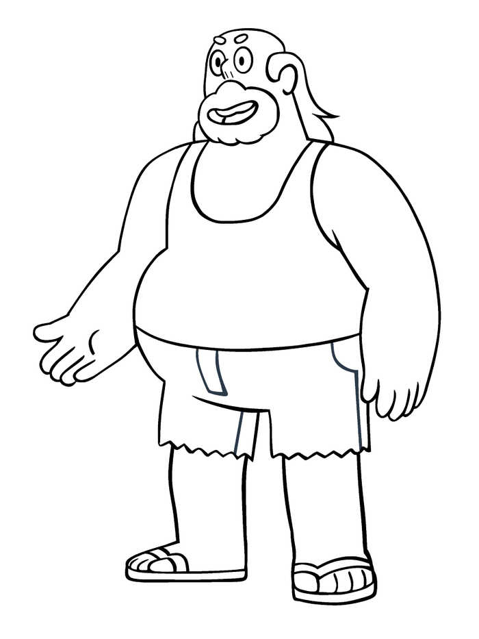 Steven Universe Coloring Images Printable Greg Universe