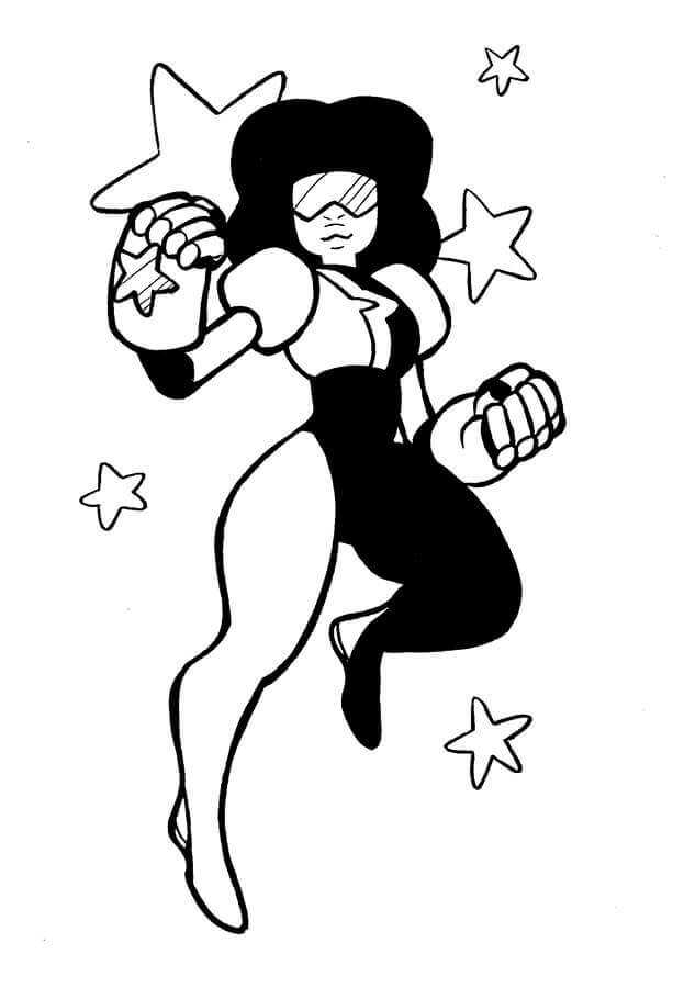 Steven Universe Coloring Pages Garnet