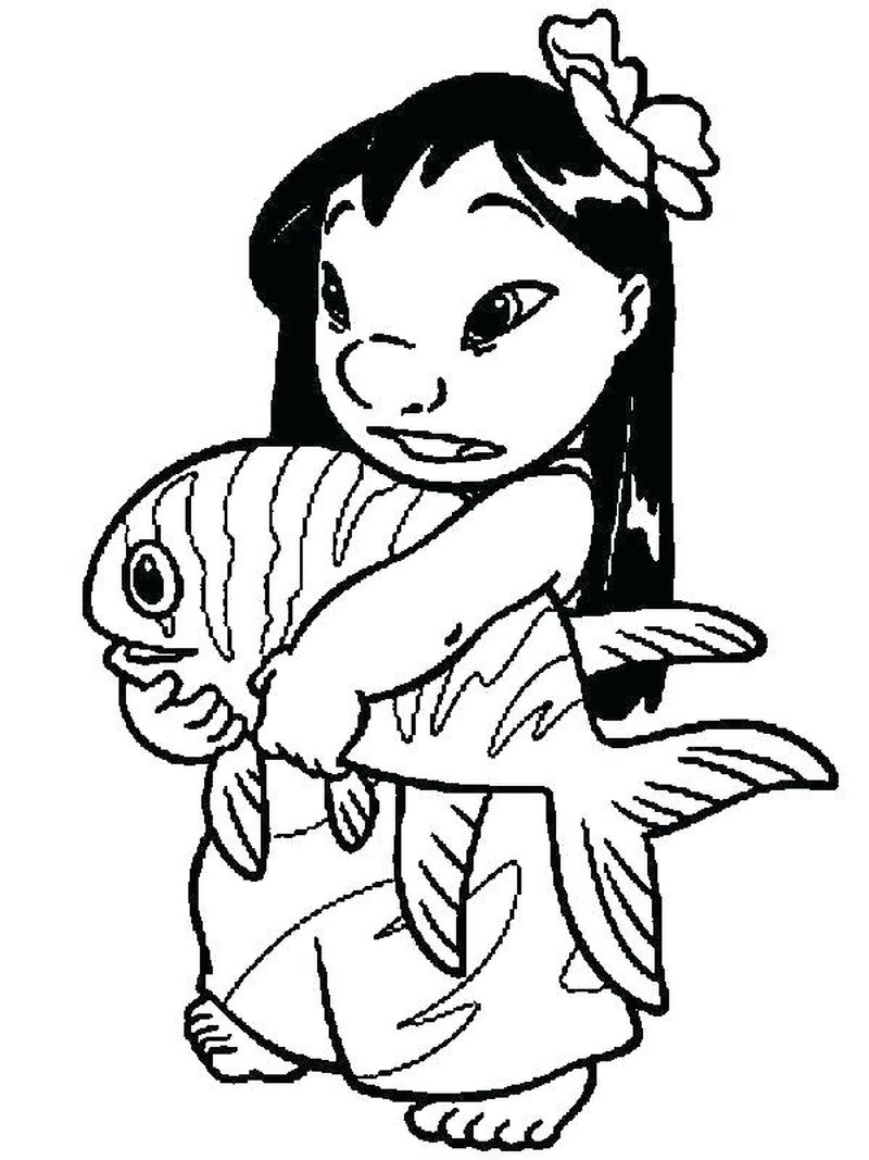 Stitch Coloring Pages Kawaii