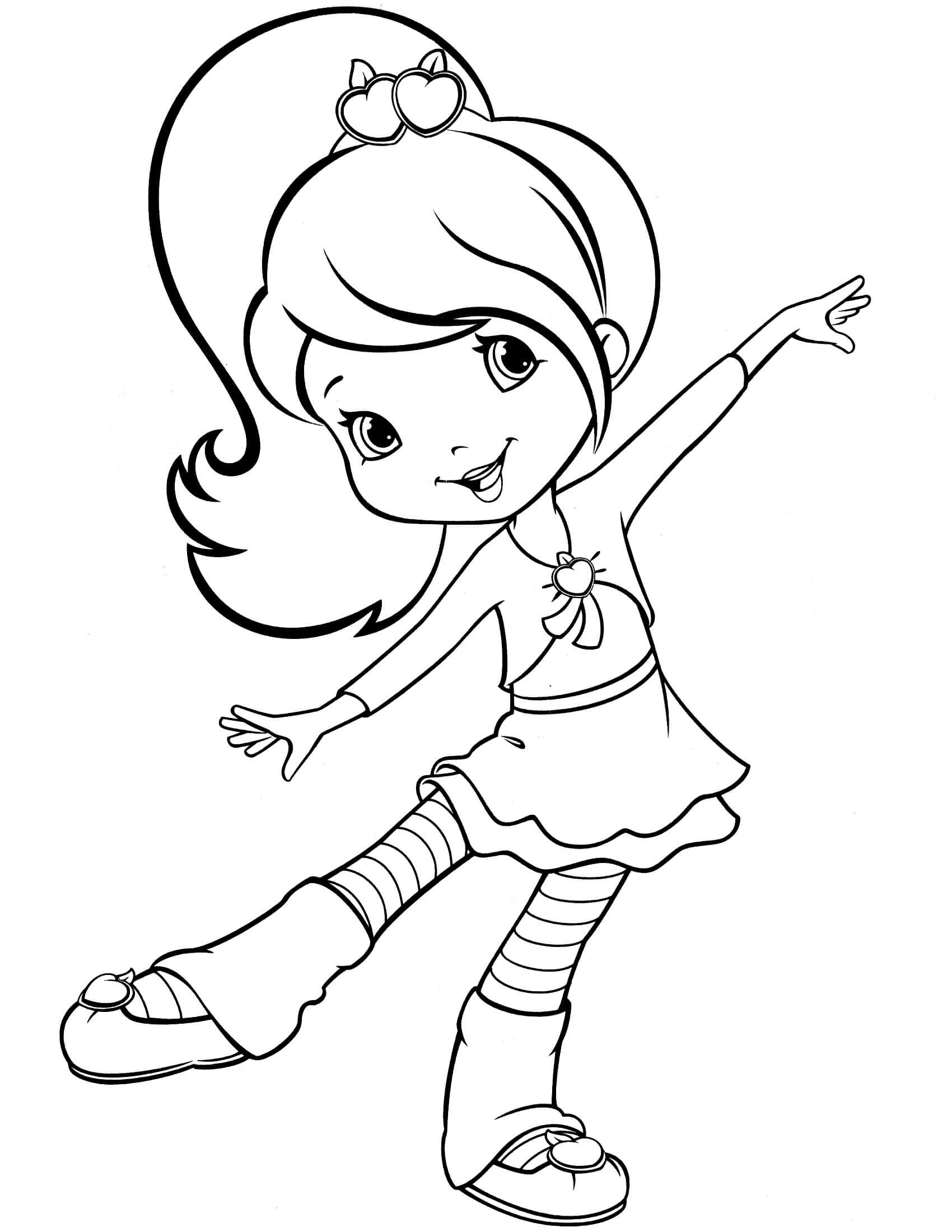 strawberry shortcake and friends coloring pages