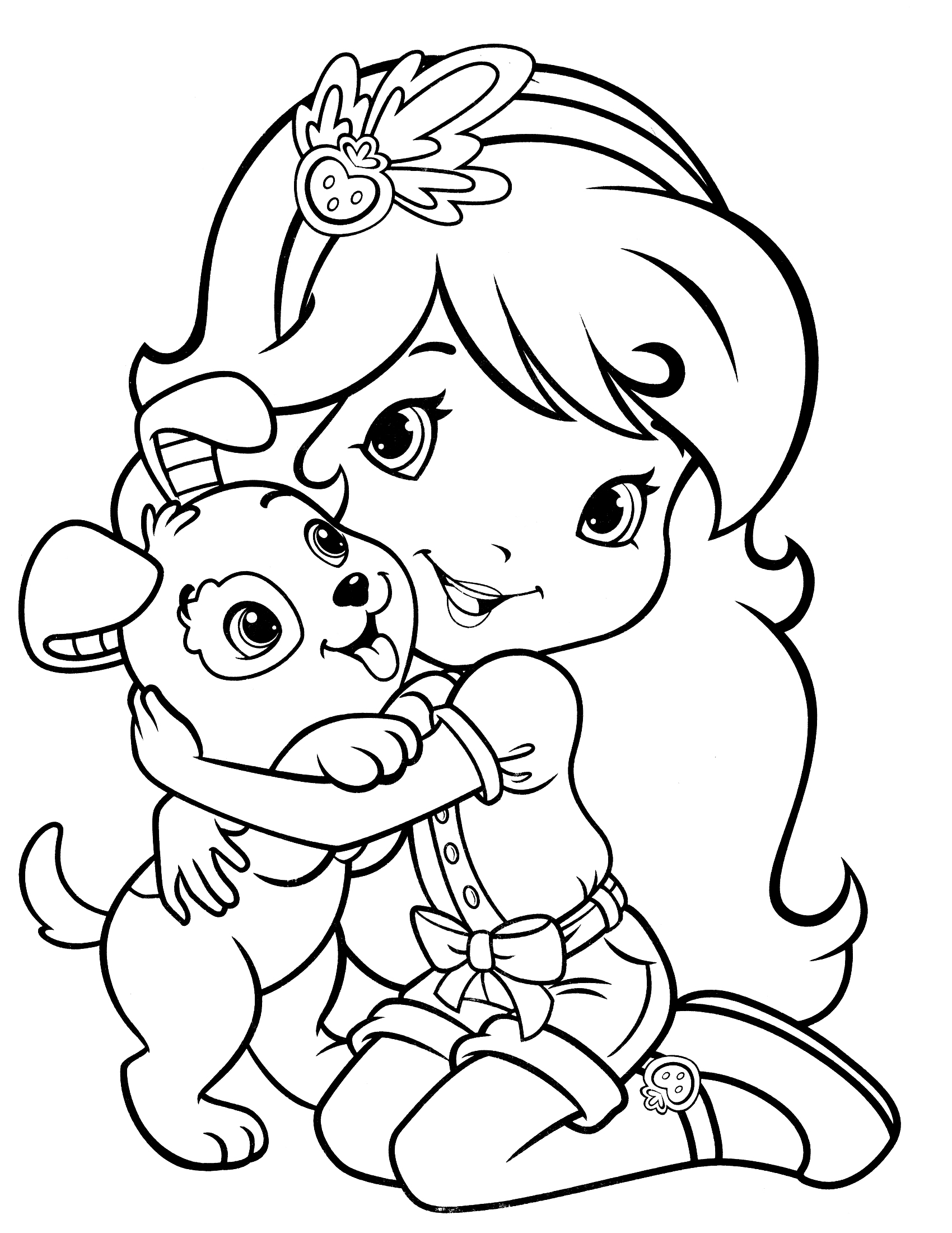 strawberry shortcake coloring pages free