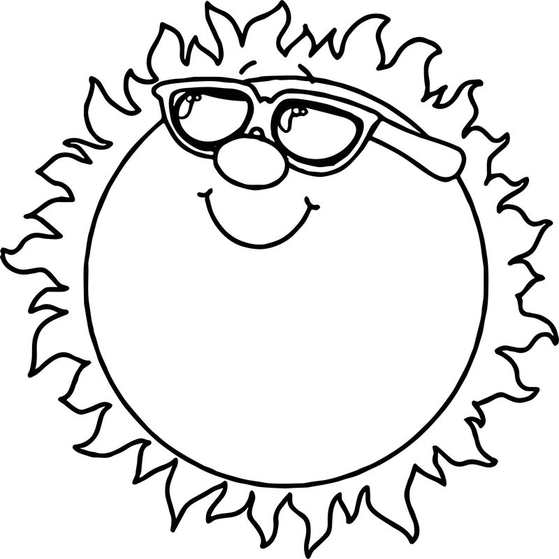 Sun Coloring Page Printable