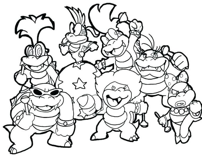 Super Mario Bros 3 Coloring Pages