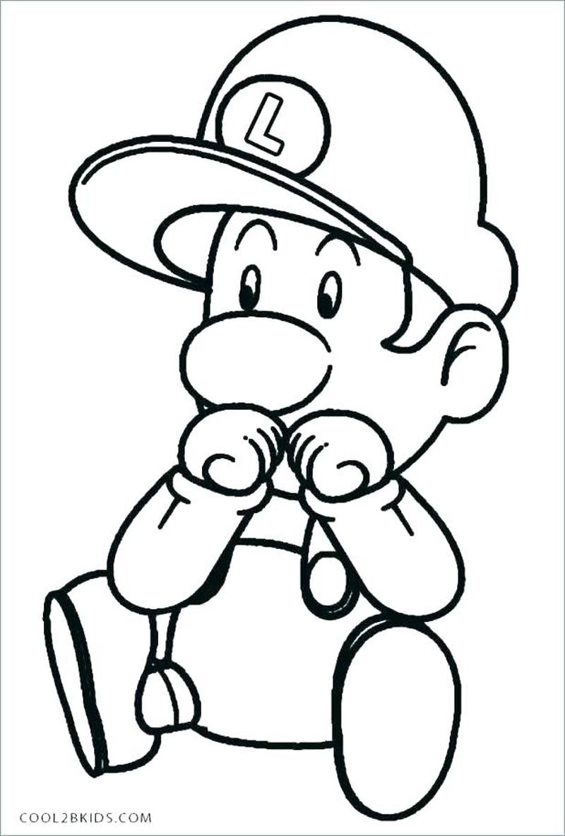 Super Mario Bros Coloring Pages For Kids