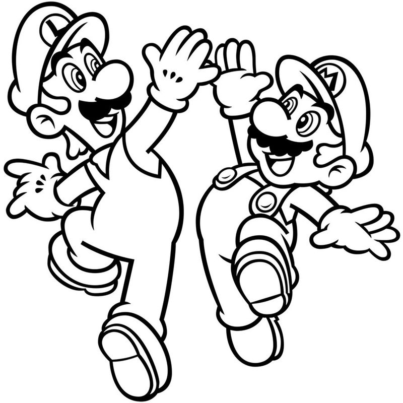 Super Mario Bros Coloring Pages Printables