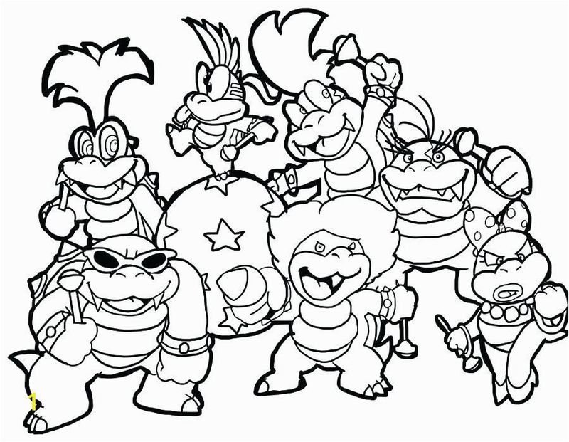 Super Mario Coloring Book Pages