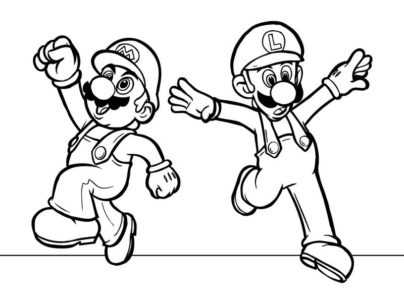 Super Mario Coloring Pages To Print