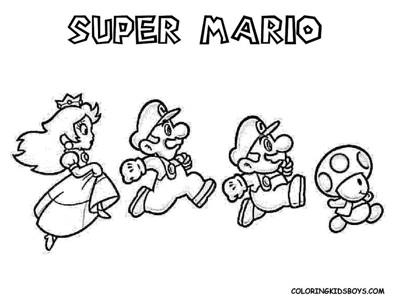 Super Mario Free Coloring Pages