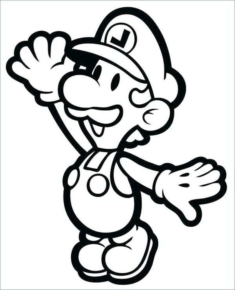 Super Mario Printable Coloring Pages