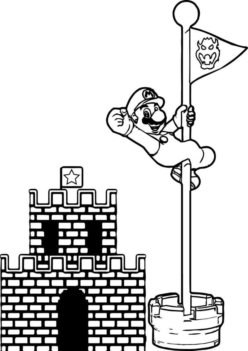 Super Mario World Coloring Pages