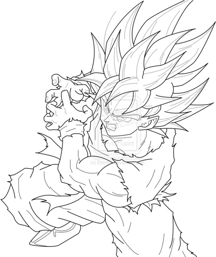 Super Saiyan God Super Saiyan Goku Coloring Pages