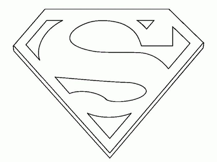 Supergirl Logo Coloring Pages