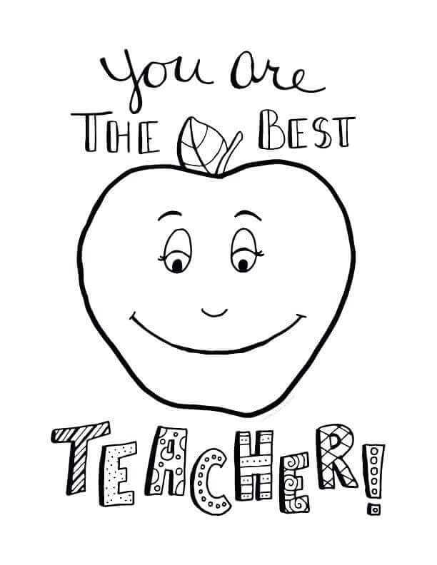 Teacher Appreciation Week Coloring Images