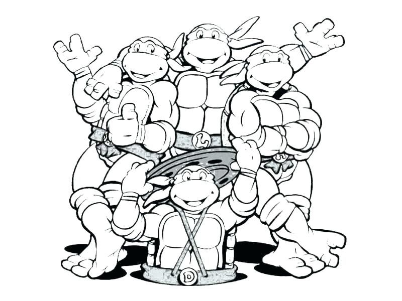 Teenage Mutant Ninja Turtles Coloring Pages Printable