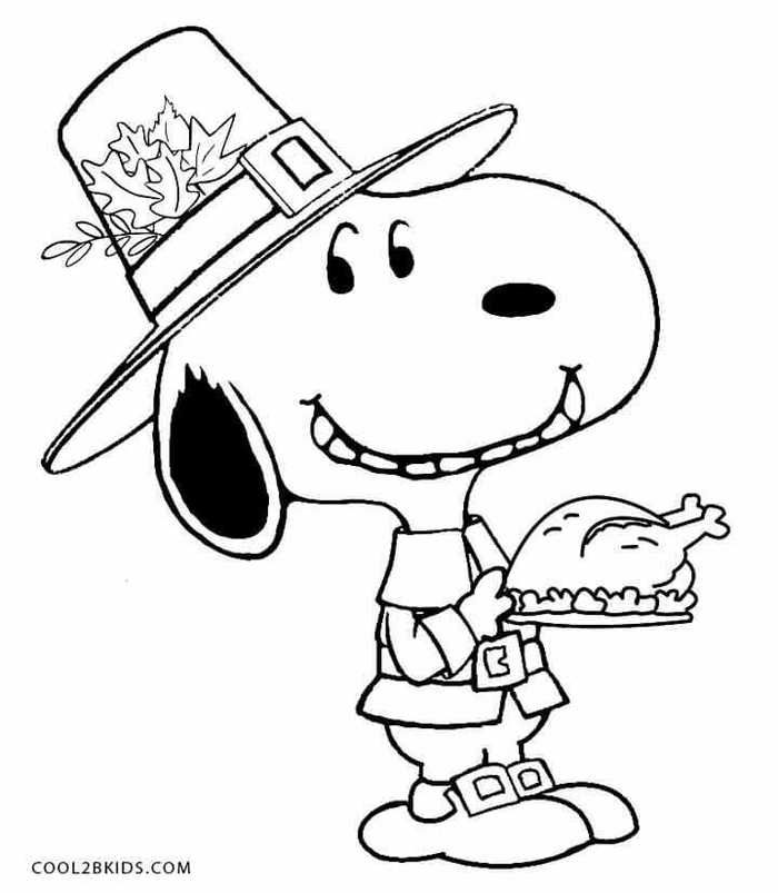 Thanksgiving Dinner Coloring Pages