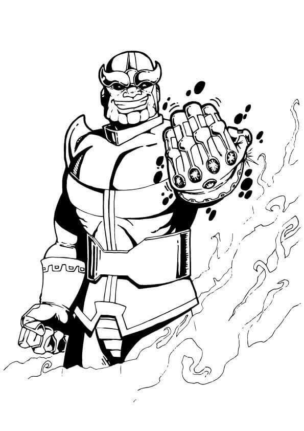 Thanos Coloring Pages To Print