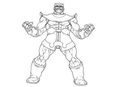 Thanos Coloring Sheets