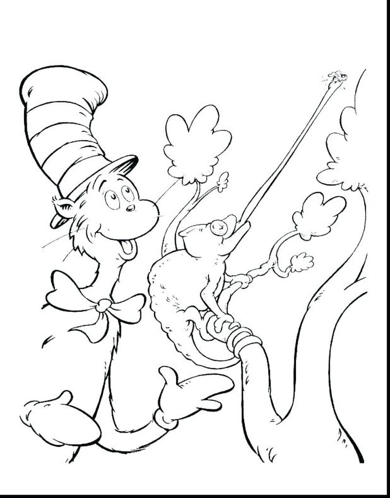 The Cat In The Hat Coloring Pages