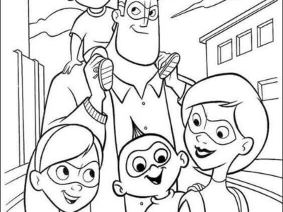 The Incredibles Coloring Pages