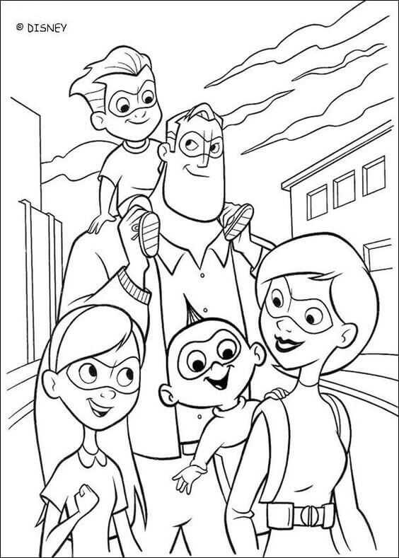 The Incredibles Coloring Pages