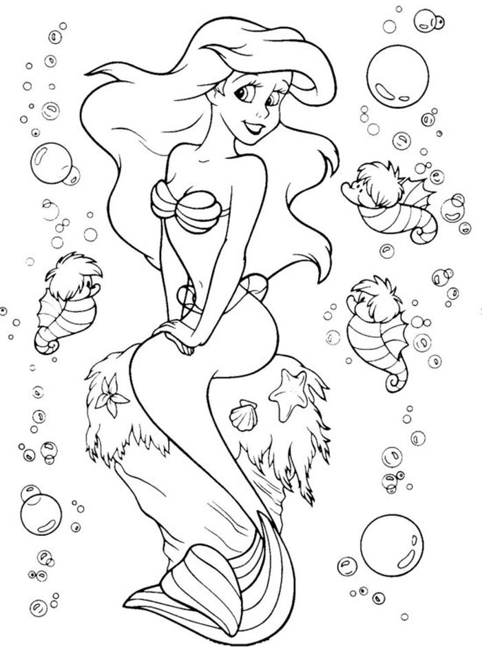 The Little Mermaid Coloring Pages