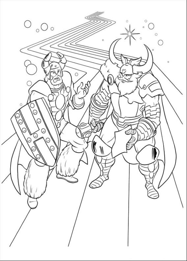 Thor Coloring Pages For Kids