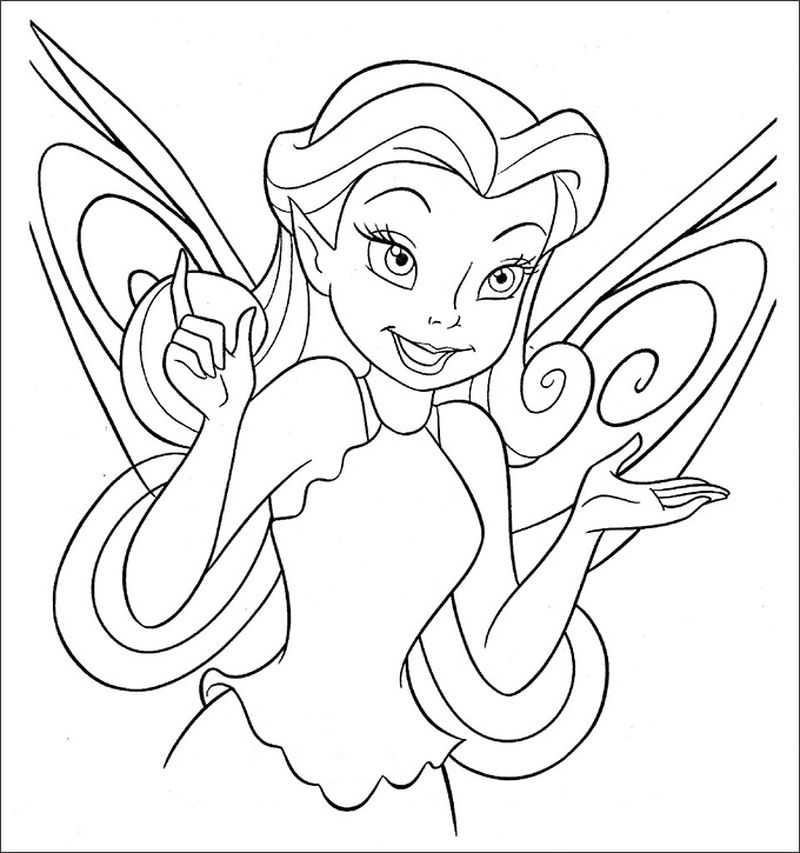 Tinkerbell Coloring Pages Free