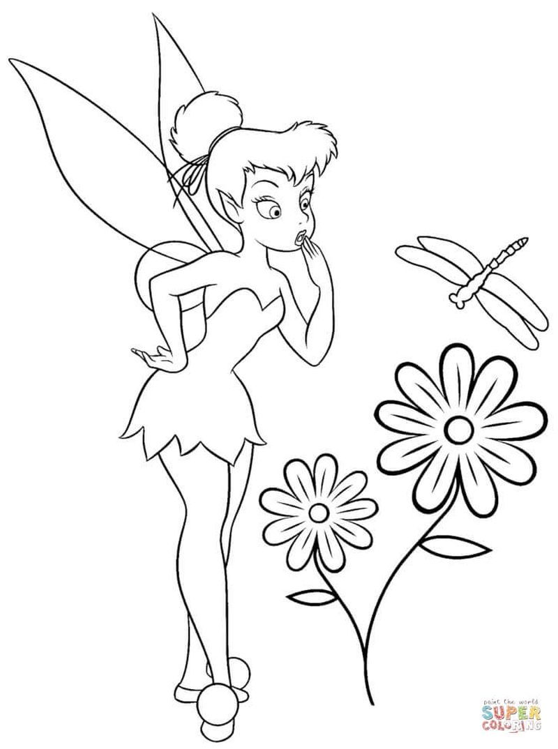 Tinkerbell Coloring Pages To Print