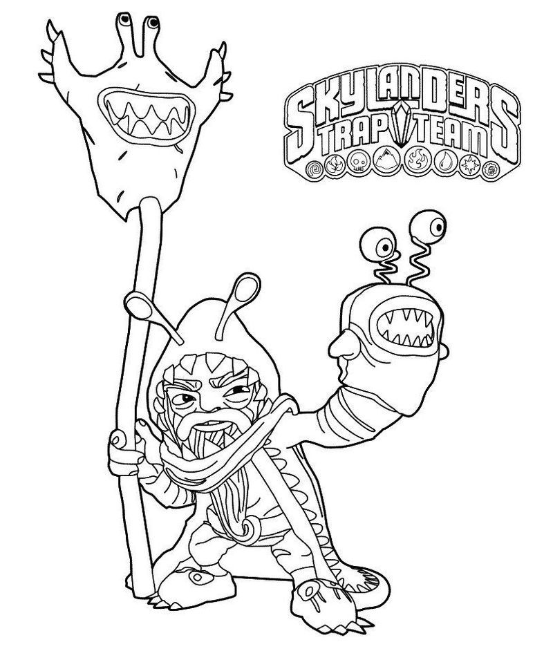 Top Coloring Pages Skylanders