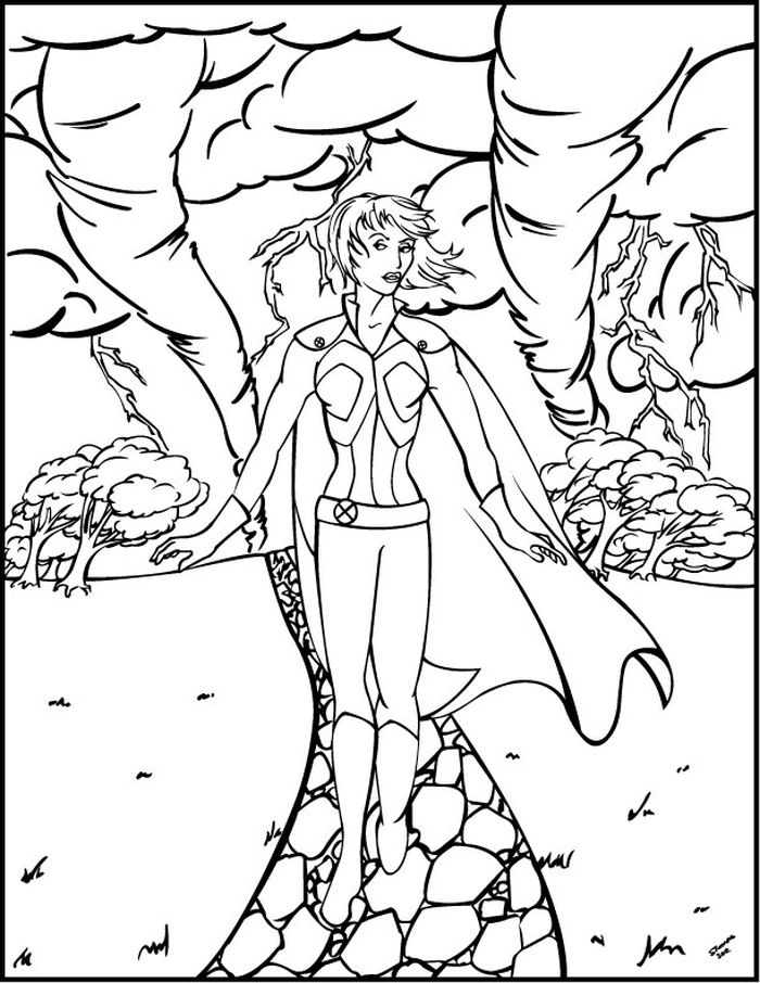 Tornado Coloring Pages Free