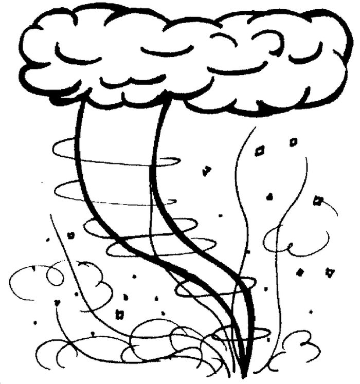 Tornado Coloring Pages Pdf Free