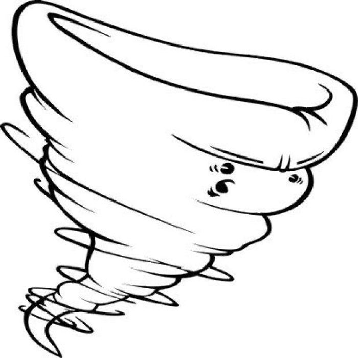 Tornado Coloring Pages Printable