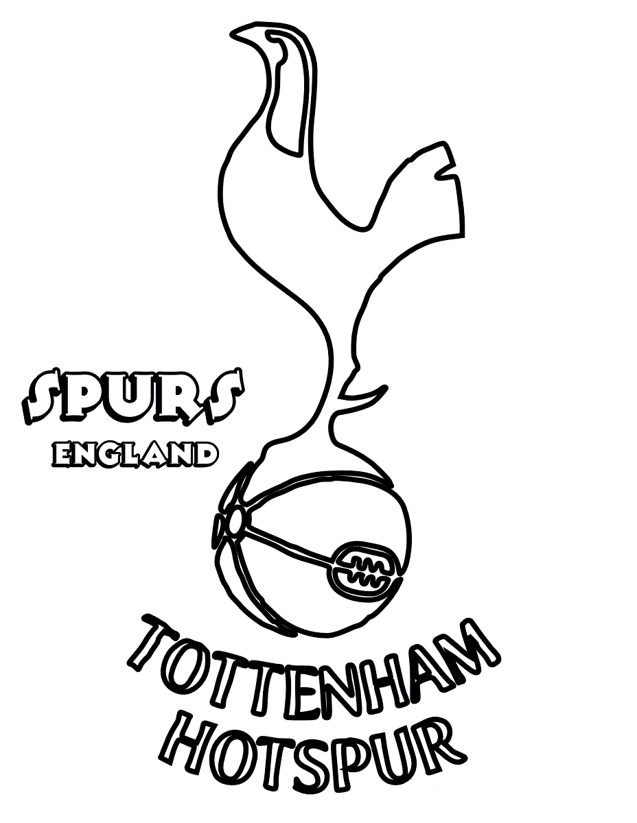 tottenham hotspur coloring pages