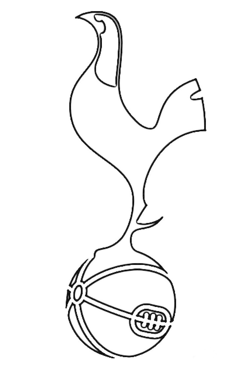 tottenham hotspur logo coloring pages