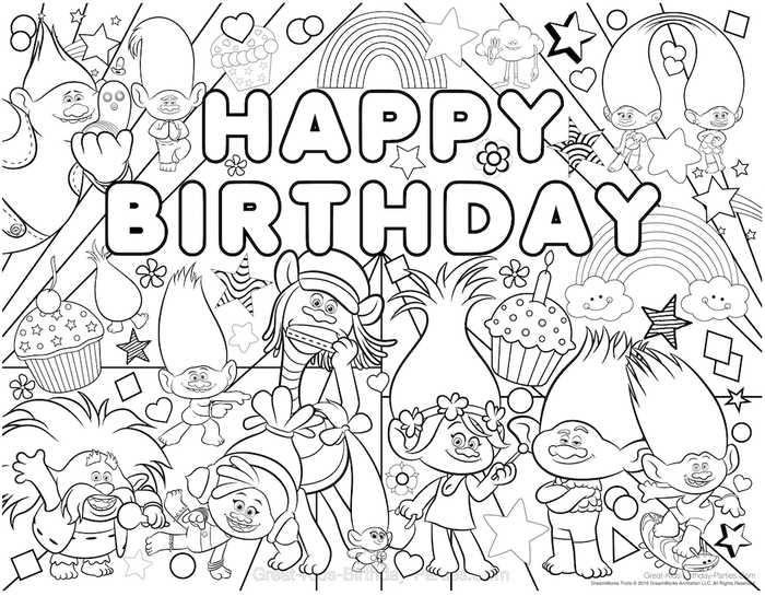 Trolls Coloring Pages