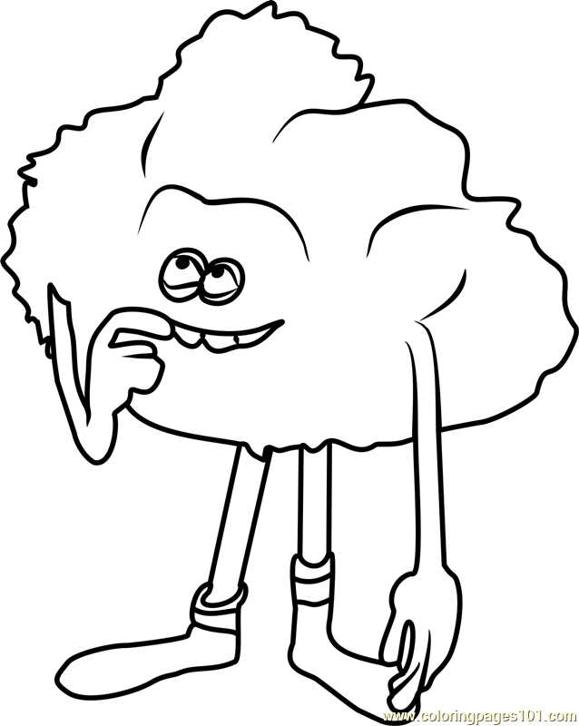 Trolls Coloring Pages Cloud