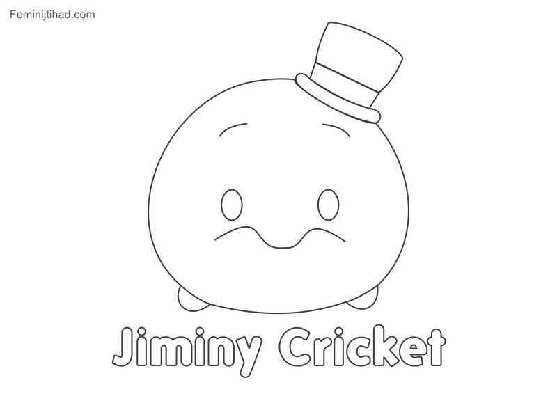 Tsum tsum coloring pictures Jiminy Hi