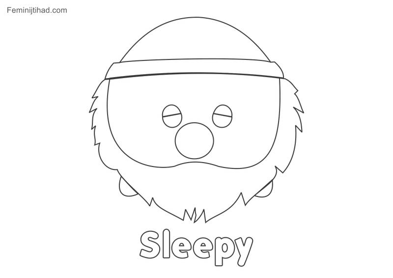 Tsum tsum coloring pictures Sleepy Hi