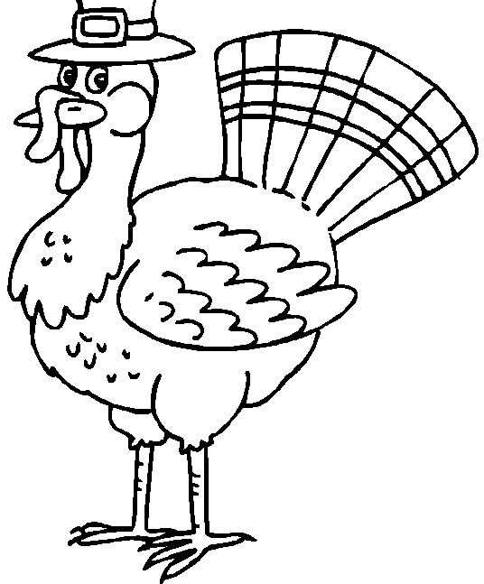 Turkey Thanksgiving Coloring Pages