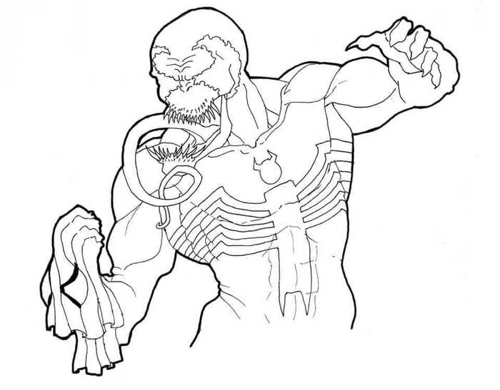 Venom Coloring Pages Printable