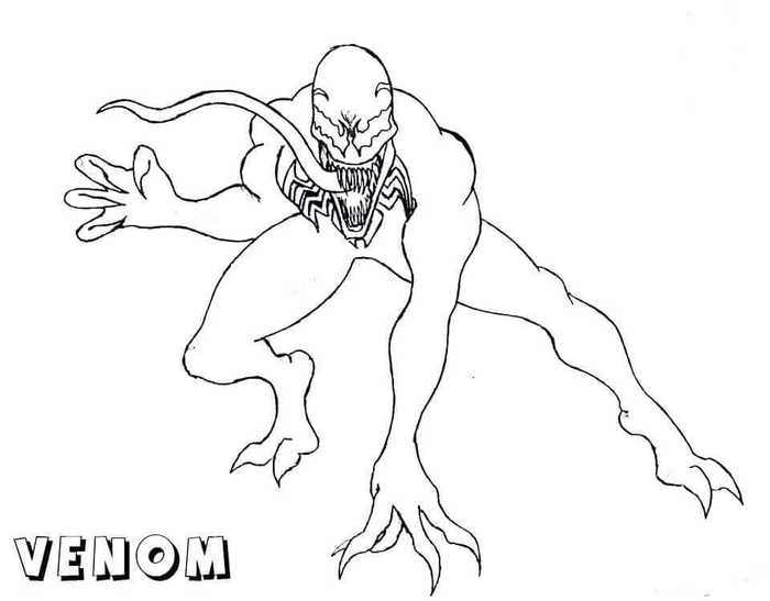 Venom Coloring Pages To Print