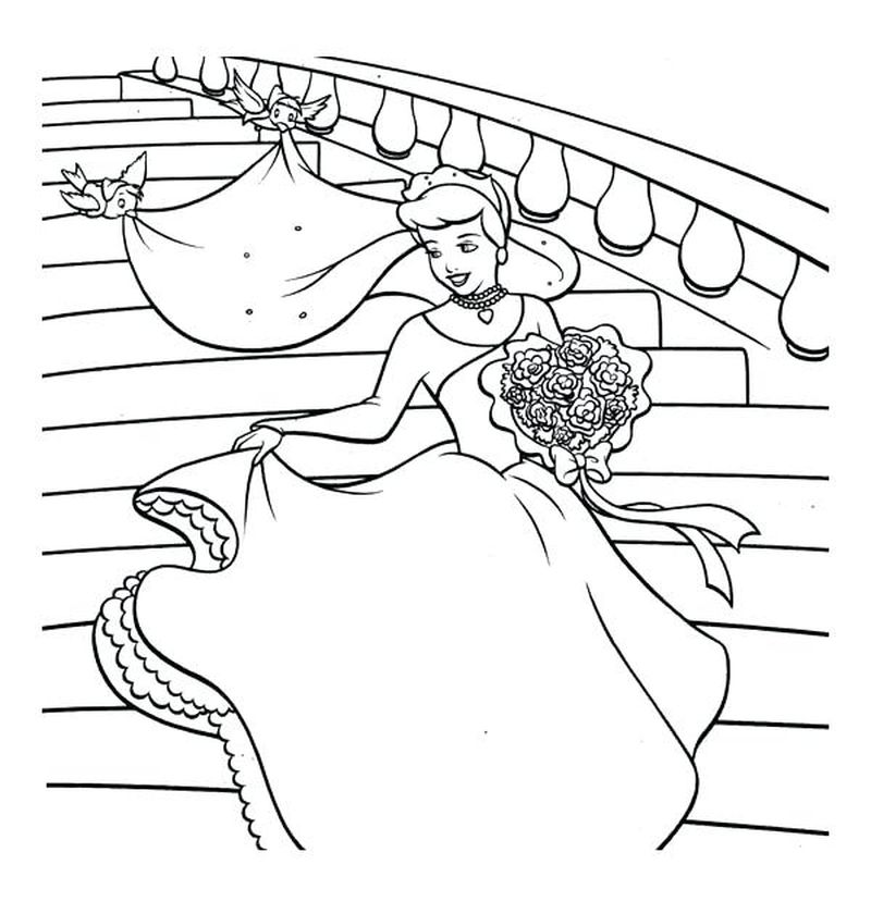 Wedding Cake Printable Coloring Pages