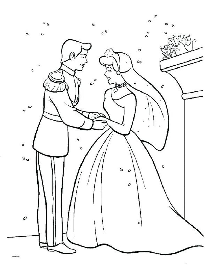 Wedding Coloring Book Pages Free