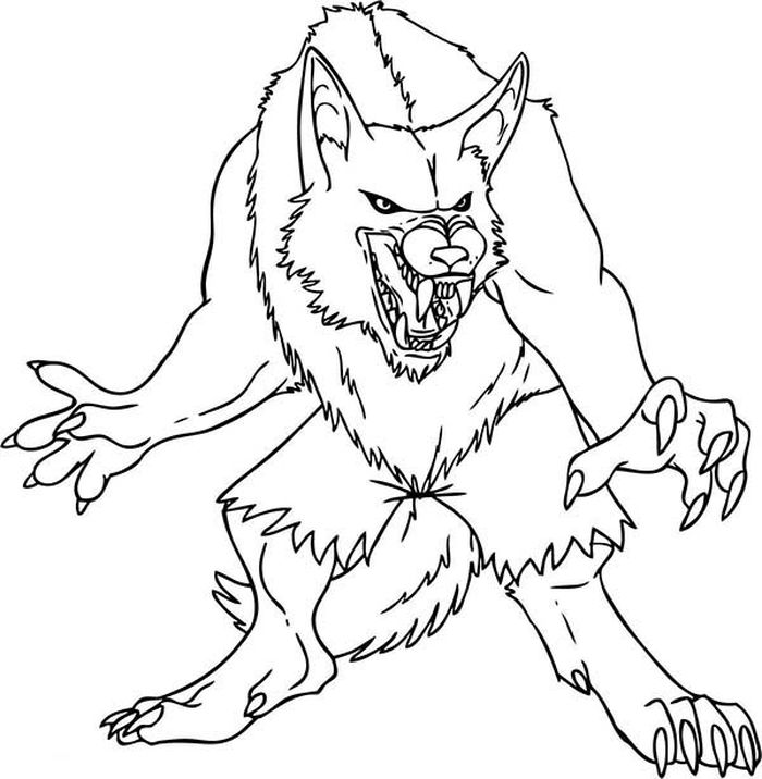 Werewolf Coloring Pages To Print