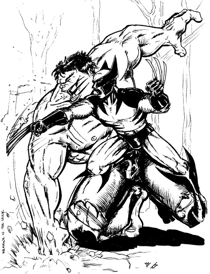 Wolverine Coloring Pages For Adults