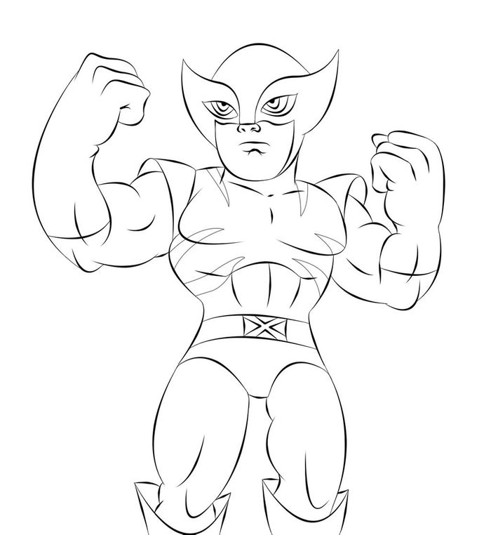 Wolverine Coloring Pages For Kids