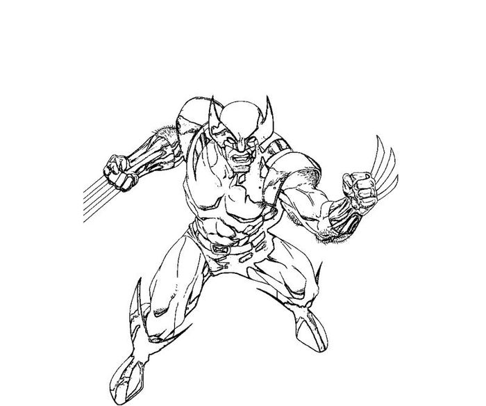 Wolverine Coloring Pages