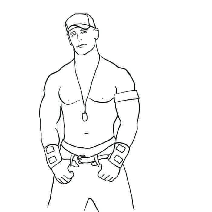 Wwe Coloring Pages John Cena