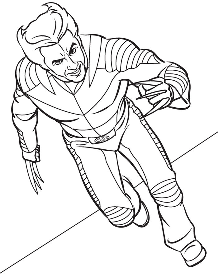 X Men Wolverine Coloring Pages