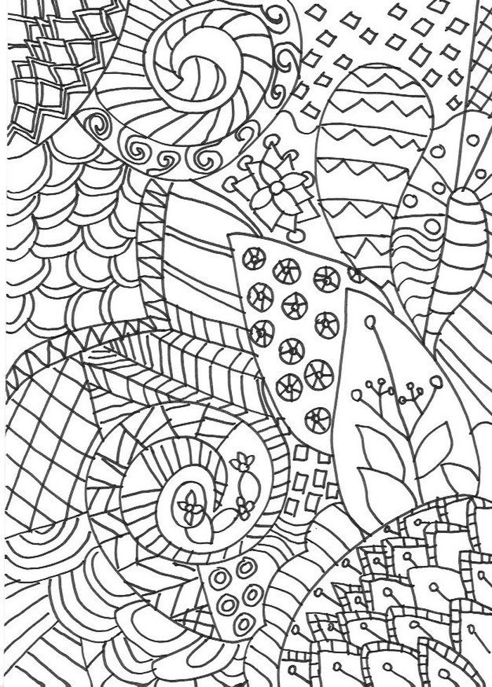 Zentangle Coloring Pages